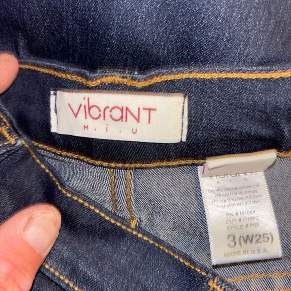 NWT Vibrant M.I.U Women's Dark Blue Skinny Jeans 25 Y2K - Picture 10 of 10